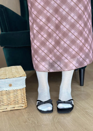 satin ribbon slippers