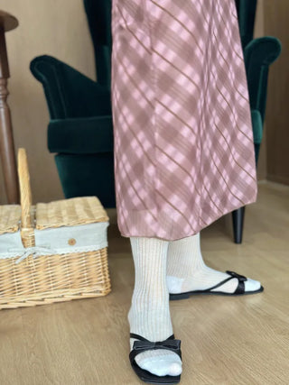 satin ribbon slippers