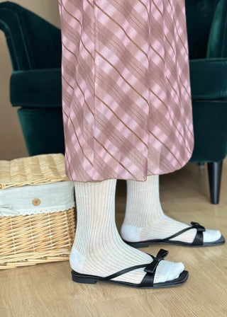 satin ribbon slippers