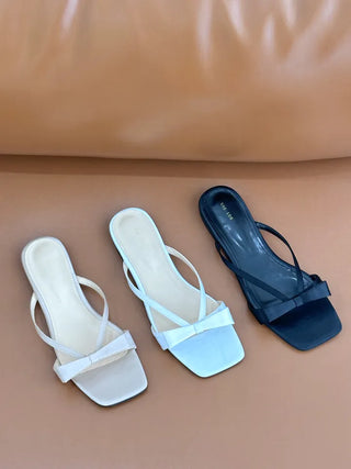 satin ribbon slippers