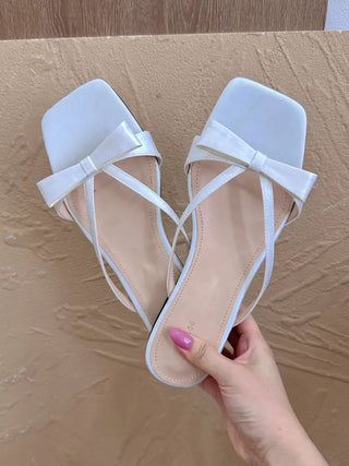 satin ribbon slippers