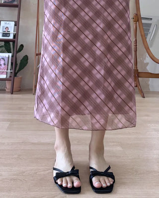 satin ribbon slippers