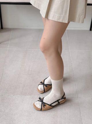 suede flat sandals