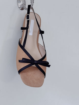 suede flat sandals