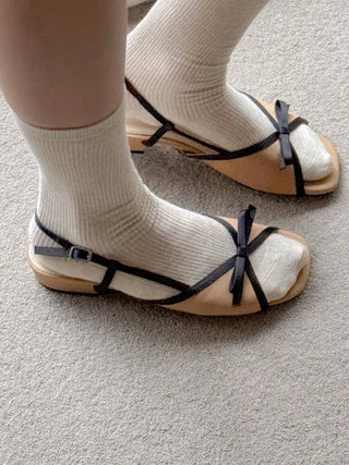 suede flat sandals