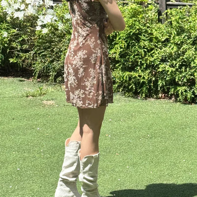 western linen boots