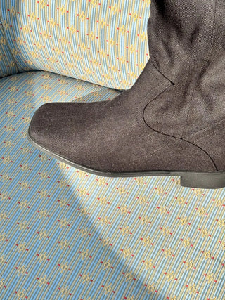 western linen boots