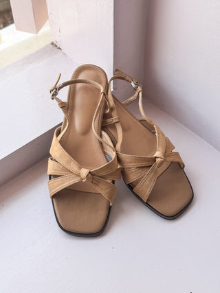 suede flat sandals