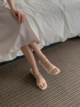 square platform sandals