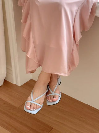 pastel flip-flop sandals