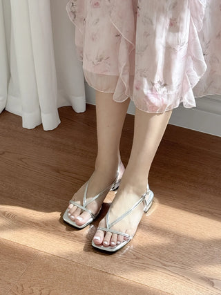 pastel flip-flop sandals