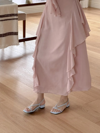 pastel flip-flop sandals