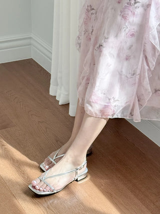 pastel flip-flop sandals