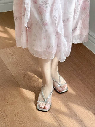 pastel flip-flop sandals