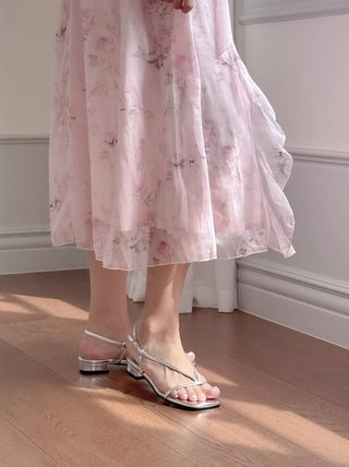 pastel flip-flop sandals