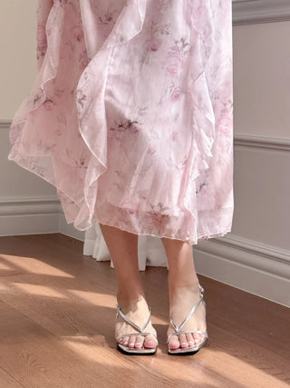 pastel flip-flop sandals
