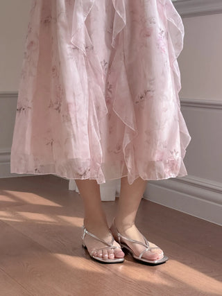 pastel flip-flop sandals