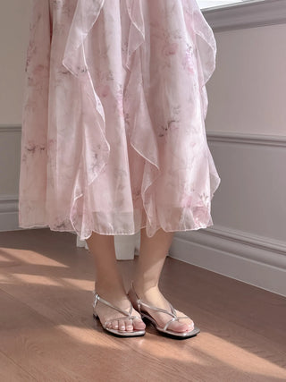 pastel flip-flop sandals