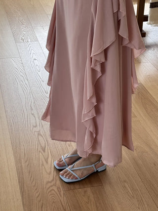 pastel flip-flop sandals