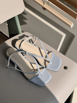 pastel flip-flop sandals