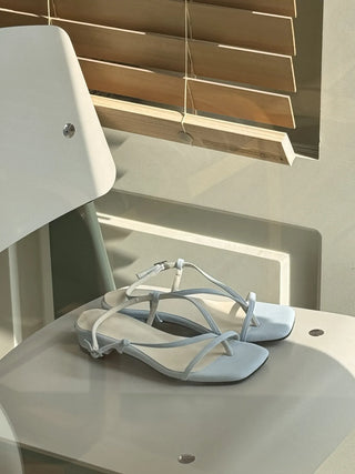 pastel flip-flop sandals