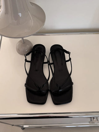 pastel flip-flop sandals