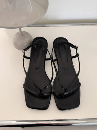 pastel flip-flop sandals