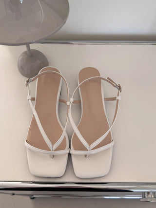 pastel flip-flop sandals