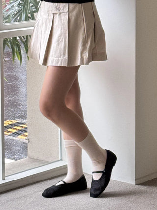 mesh Mary Jane flats