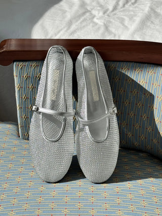 mesh Mary Jane flats