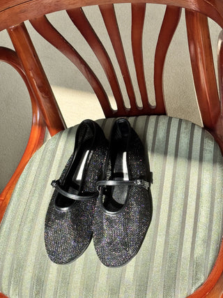 mesh Mary Jane flats