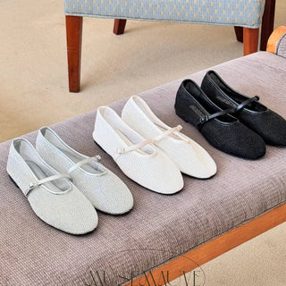 mesh Mary Jane flats
