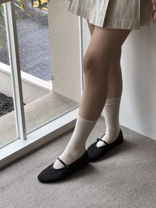 mesh Mary Jane flats