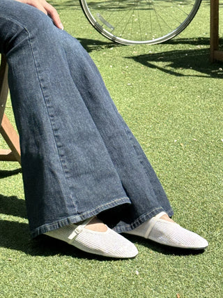 mesh Mary Jane flats