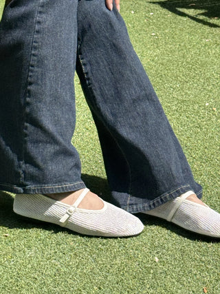 mesh Mary Jane flats
