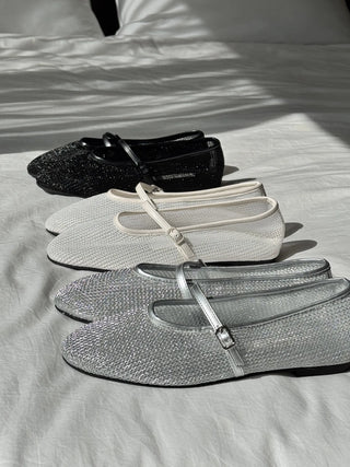 mesh Mary Jane flats