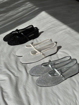 mesh Mary Jane flats