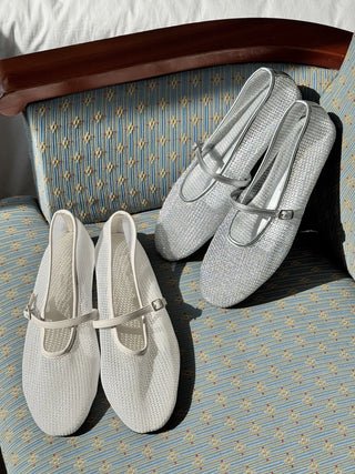 mesh Mary Jane flats