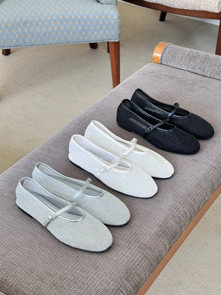 mesh Mary Jane flats