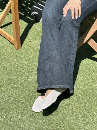 mesh Mary Jane flats