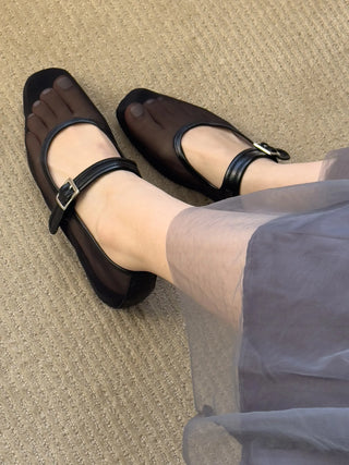 mesh flat shoes