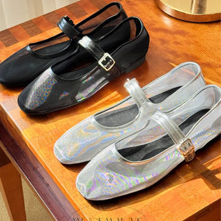 mesh flat shoes