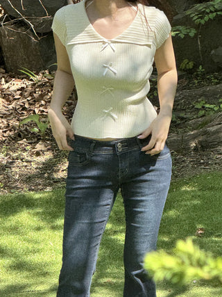 off-shoulder ribbon top