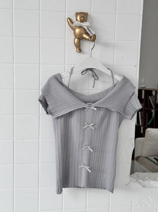 off-shoulder ribbon top