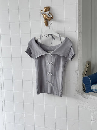 off-shoulder ribbon top