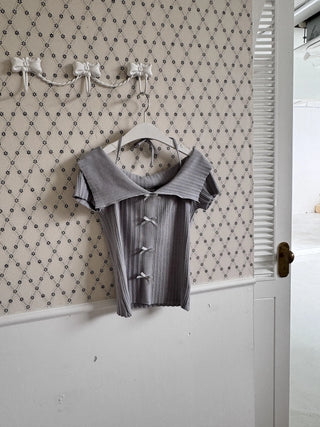 off-shoulder ribbon top