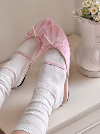 mesh Mary Jane flats
