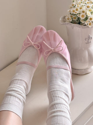mesh Mary Jane flats