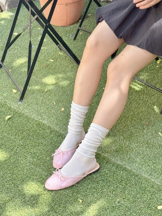 mesh Mary Jane flats