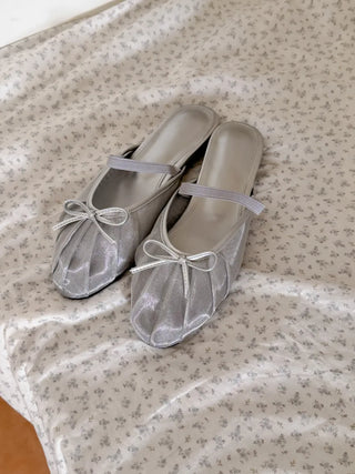 mesh Mary Jane flats